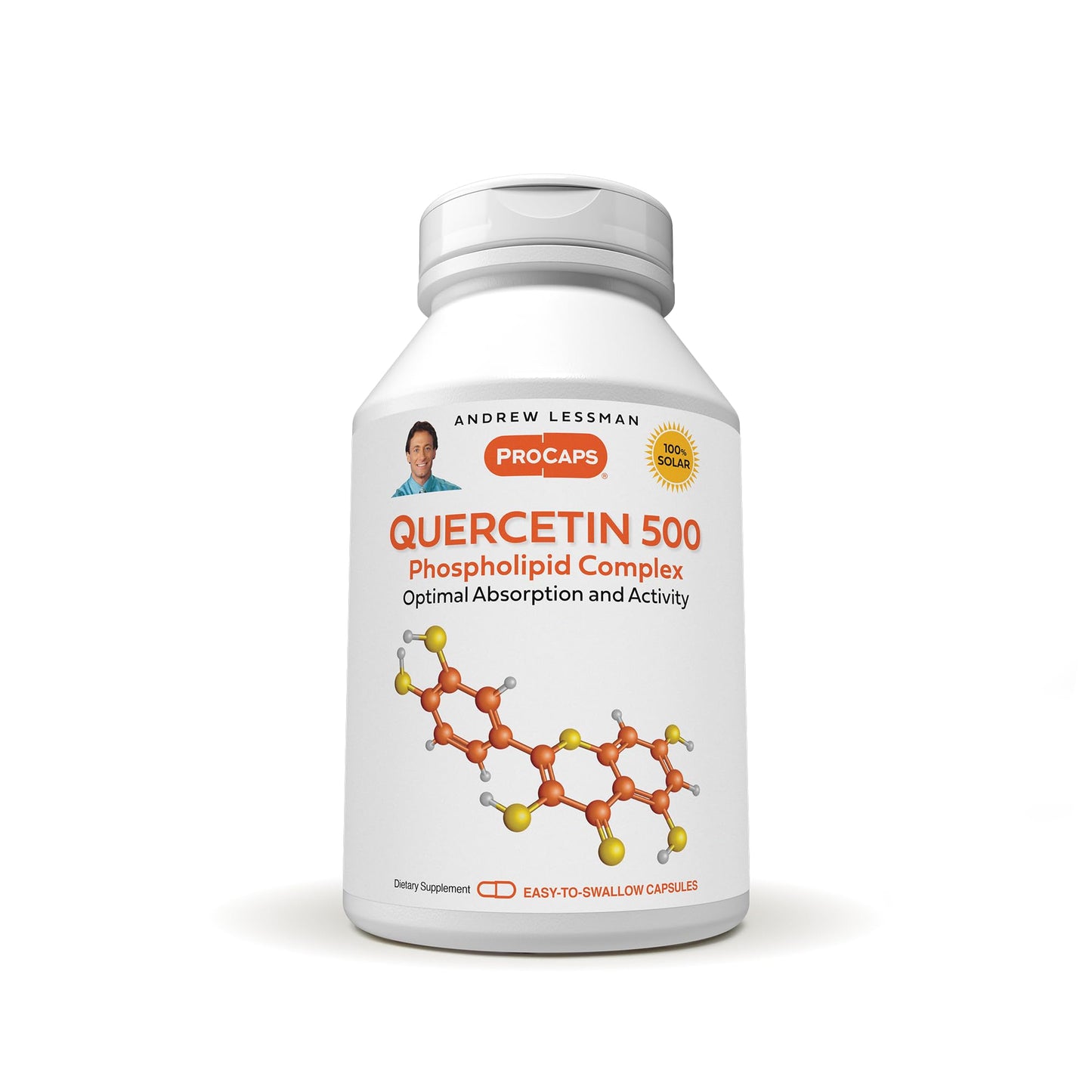 ANDREW LESSMAN Quercetin 500mg – 240 Capsules | Unique Quercetin Phospholipid Complex for Heart, Circulation & Immune Support