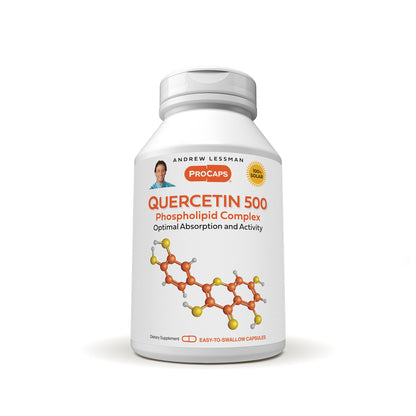ANDREW LESSMAN Quercetin 500mg – 240 Capsules | Unique Quercetin Phospholipid Complex for Heart, Circulation & Immune Support