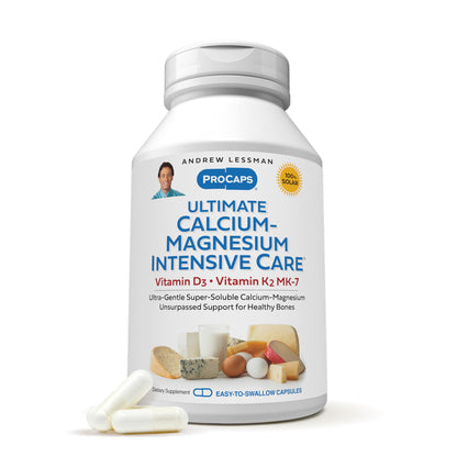 ANDREW LESSMAN Ultimate Calcium-Magnesium Intensive Care with D3 & K2 MK7 – 720 Capsules
