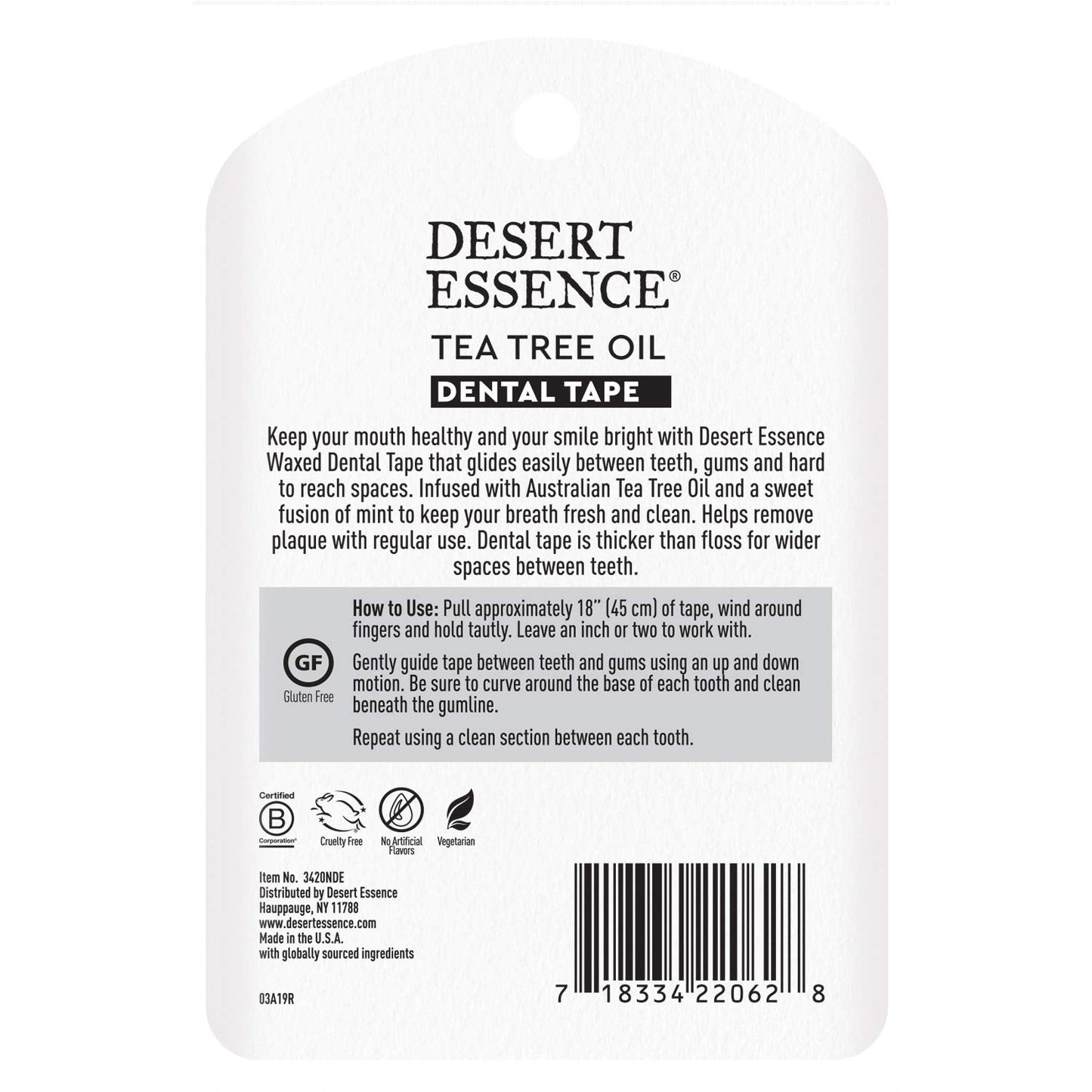 Desert Essence Tea Tree Oil Dental Tape – 6-Pack, 30 Yards