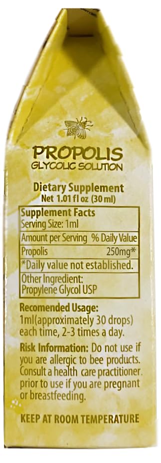 Official Distributor - Apiario Silvestre Brazilian Green Propolis Liquid Glycolic Extract (3 Bottles) Non Alcoholic, Wax Free, Sugar Free