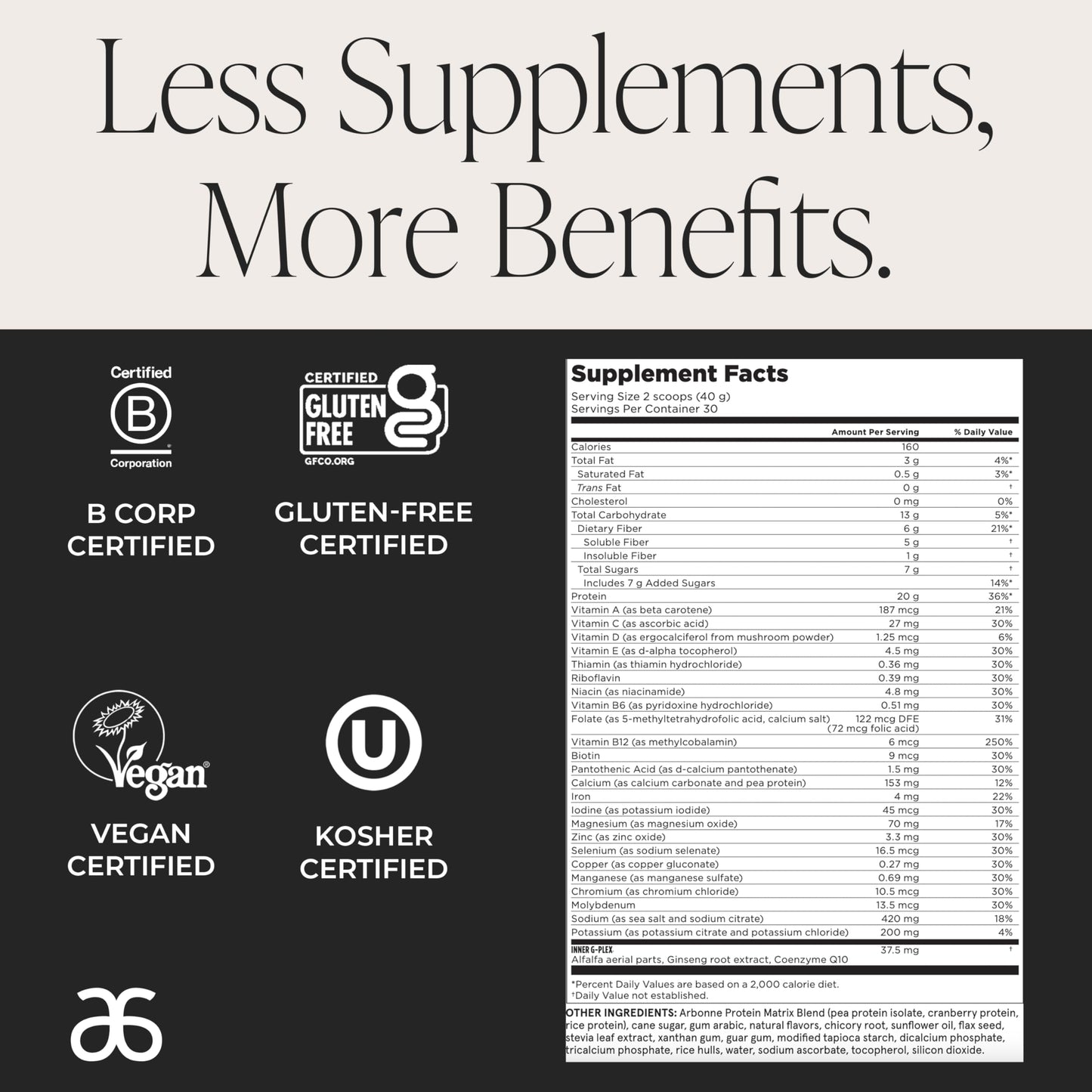 Arbonne Feelfit Pea Protein Shake Vanilla – Vegan Protein for Energy