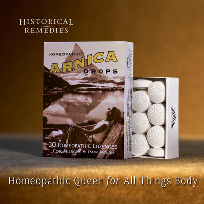Historical Remedies Arnica Drops (1 Pack) | Natural First Aid for Injuries, Soreness & Fatigue | Organic Tangerine Flavor, Vegan & Gluten-Free