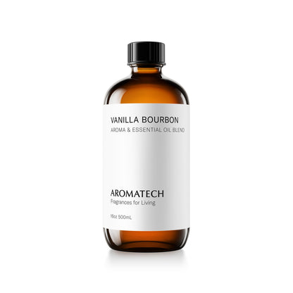 AromaTech Vanilla Bourbon Aroma Essential Oil Blend — Luxury Hotel Inspired Scent for Ultrasonic & Nebulizing Diffusers (16 Fl Oz)
