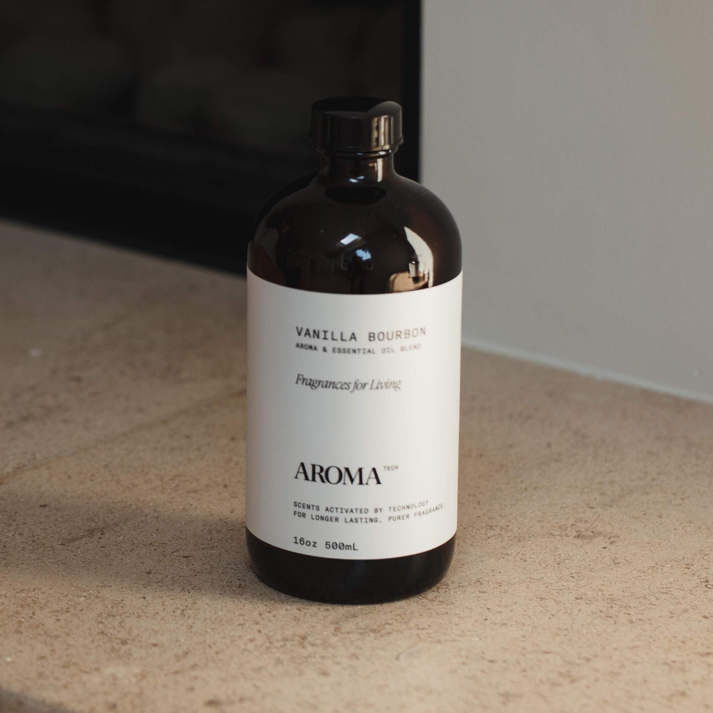AromaTech Vanilla Bourbon Aroma Essential Oil Blend — Luxury Hotel Inspired Scent for Ultrasonic & Nebulizing Diffusers (16 Fl Oz)