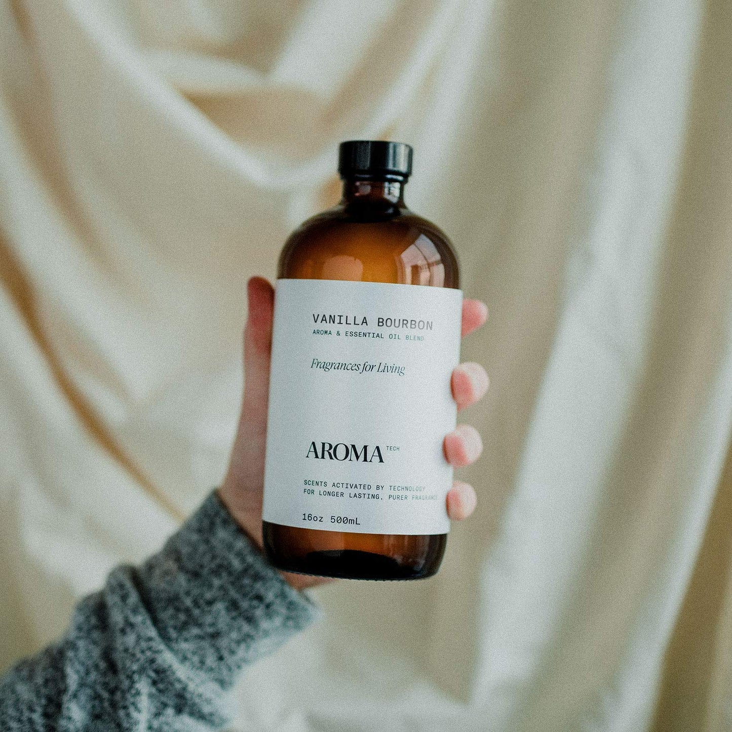 AromaTech Vanilla Bourbon Aroma Essential Oil Blend — Luxury Hotel Inspired Scent for Ultrasonic & Nebulizing Diffusers (16 Fl Oz)