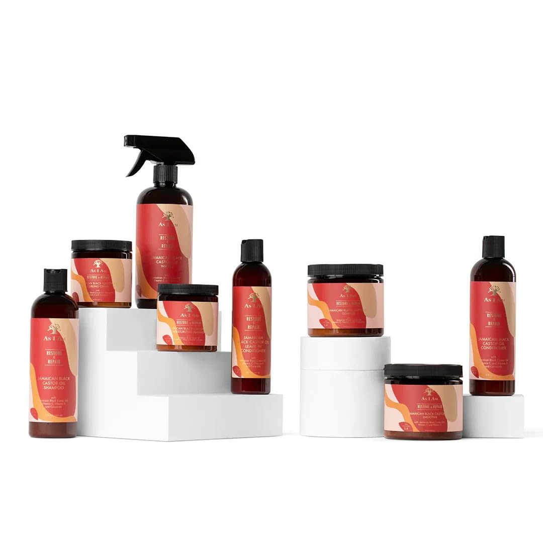 AS I AM Jamaican Black Castor Oil Curling Creme – Hair Styling, Sulfate Free
