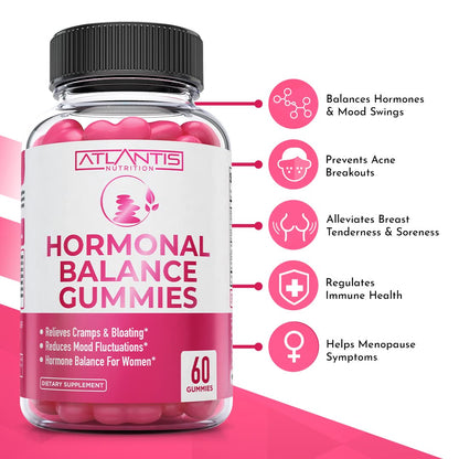 Atlantis Nutrition Hormonal Balance Gummies for Women – PMS Relief & Menopause Support