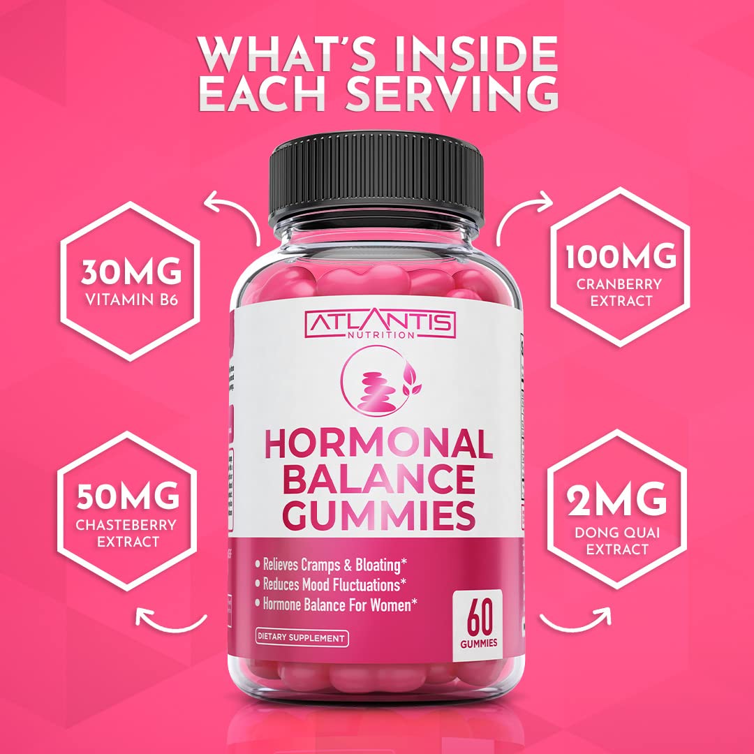 Atlantis Nutrition Hormonal Balance Gummies for Women – PMS Relief & Menopause Support