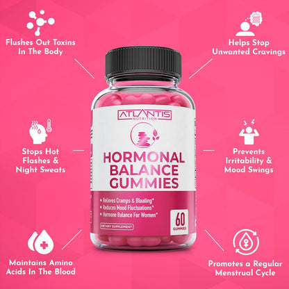 Atlantis Nutrition Hormonal Balance Gummies for Women – PMS Relief & Menopause Support