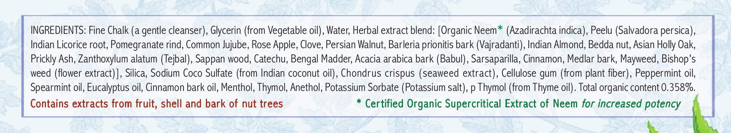 Auromere Ayurvedic Herbal Toothpaste - Fresh Mint, 4.16 oz, 2 Pack | Vegan, Fluoride Free, Gluten Free