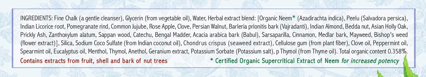 Auromere Ayurvedic Toothpaste – Licorice, Neem & Peelu (4.16 oz) – Vegan & Fluoride Free
