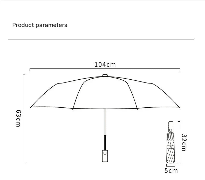 Automatic UV Protective Umbrella UPF 50+