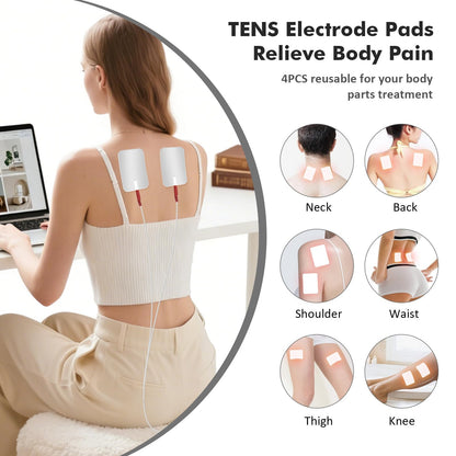 Auxoliev EMS Foot Massager for Neuropathy — 25 Modes, 99 Intensities, 4 TENS Pads, FSA Eligible