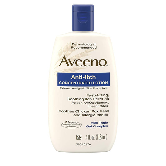 Aveeno Anti-Itch Concentrated Lotion with Triple Oat Complex – 4 oz