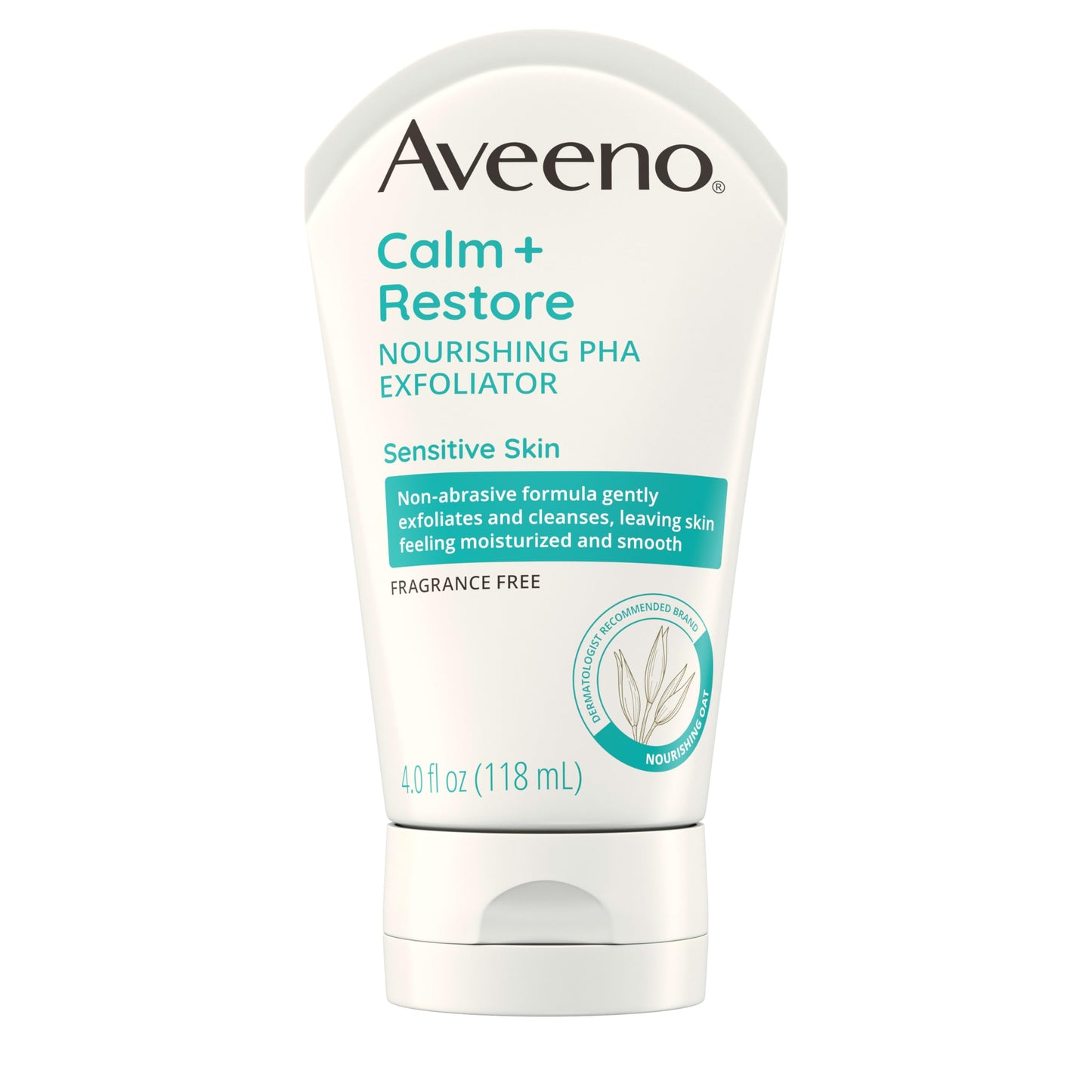 Aveeno Calm and Restore PHA Exfoliator for Sensitive Skin – Fragrance-Free, Non-Abrasive