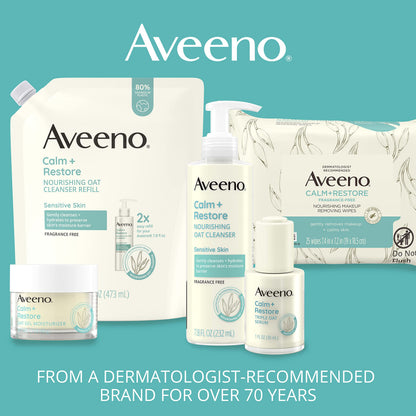 Aveeno Calm and Restore PHA Exfoliator for Sensitive Skin – Fragrance-Free, Non-Abrasive