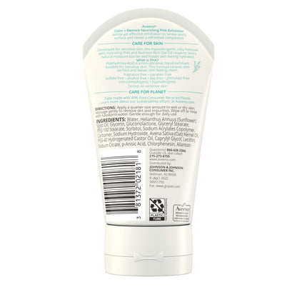 Aveeno Calm and Restore PHA Exfoliator for Sensitive Skin – Fragrance-Free, Non-Abrasive