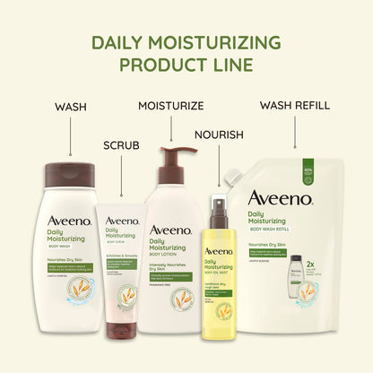 Aveeno Daily Moisturizing Fragrance Free Body Lotion with Prebiotic Oat — 3 x 2.5 fl oz Travel Size