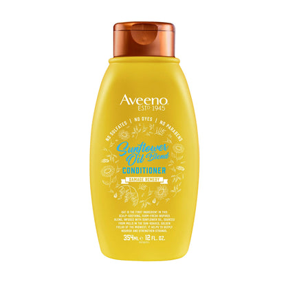 Aveeno Sunflower Oil Blend Conditioner – For Dry, Damaged Hair | Sulfate/Dye/Paraben Free