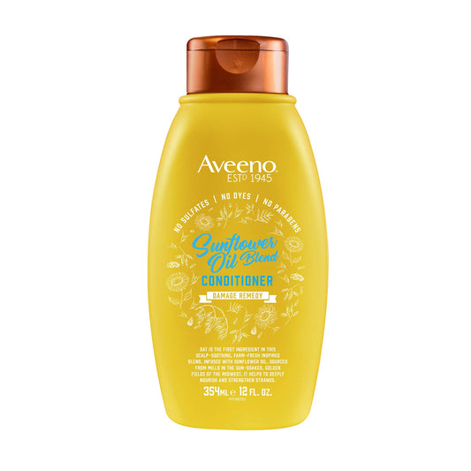 Aveeno Sunflower Oil Blend Conditioner – For Dry, Damaged Hair | Sulfate/Dye/Paraben Free