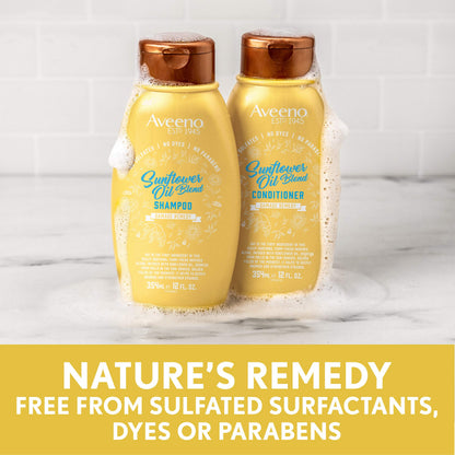 Aveeno Sunflower Oil Blend Conditioner – For Dry, Damaged Hair | Sulfate/Dye/Paraben Free