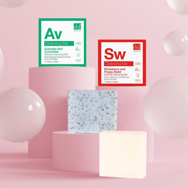 strawberry and poppy seed cleansing bar Avocado And Strawberry Cleansing Bar Kit – HealVia