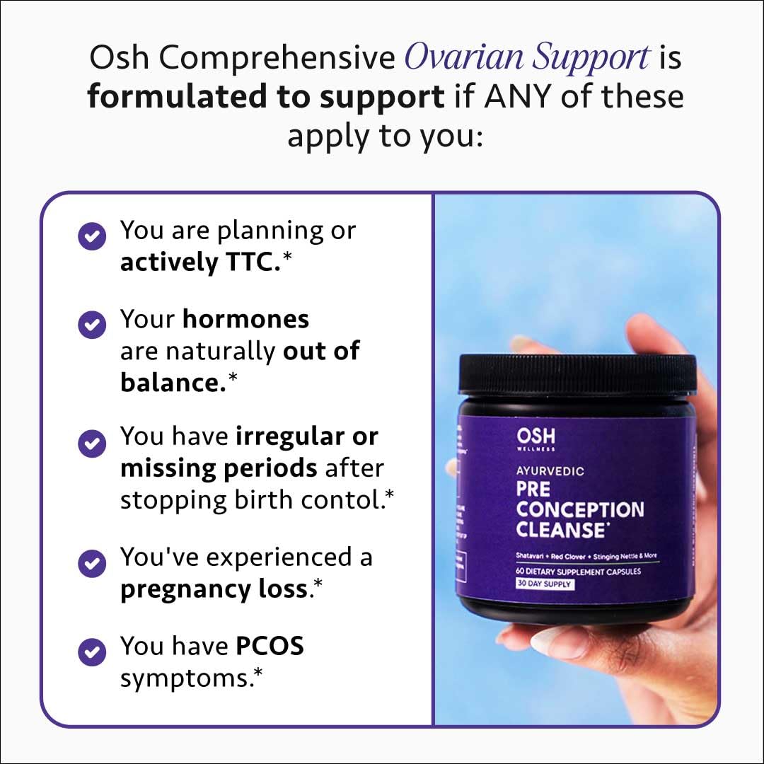 Ayurvedic Preconception Cleanse – Ovarian & Uterus Support | 30 Day Supply