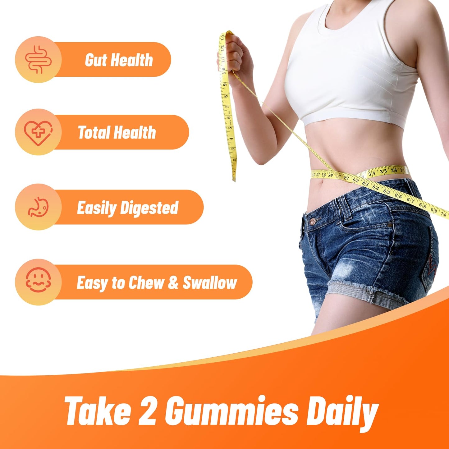 Babivek Fiber Gummies – Dietary Fiber for Digestive Health | Vegan, Gluten-Free, 60 Count