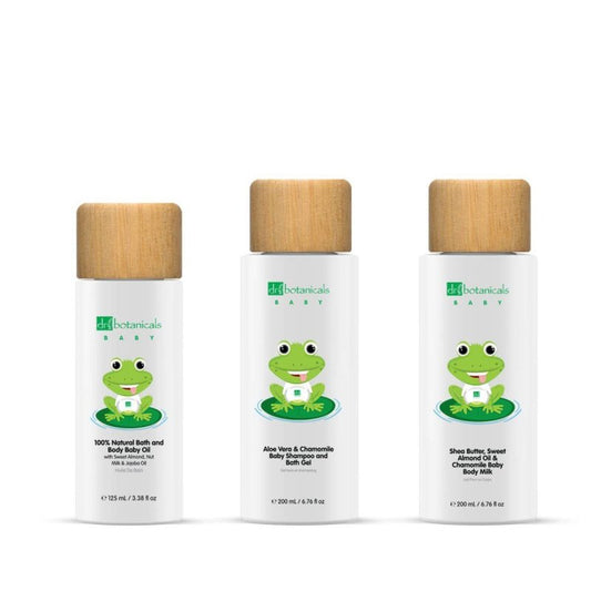 Baby Collection Shampoo & Bath Gel, Body Oil & Milk Kit