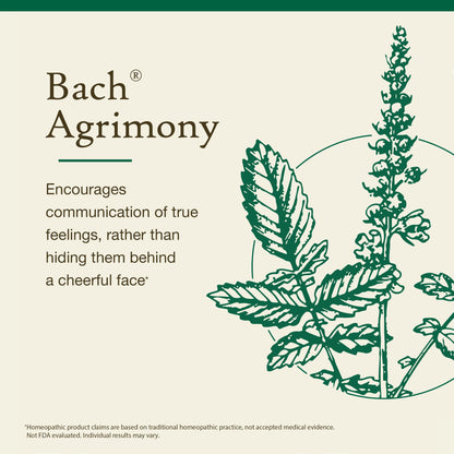 Bach Agrimony - Communicate Openly | Original Flower Remedies (20mL) - Emotional Balance