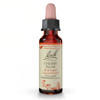 Bach Cherry Plum Non-Alcohol Formula - Be in Control | Natural Flower Remedies 10mL Dropper