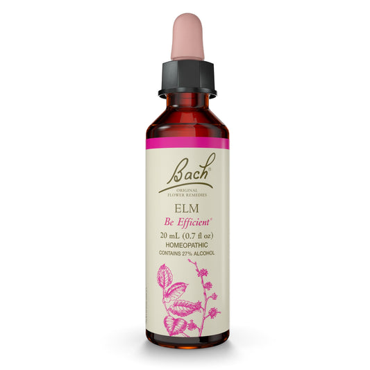Bach Elm Original Flower Remedies – Be Efficient & Emotional Balance (20mL)