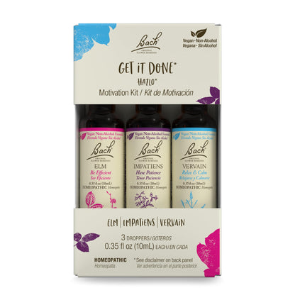 Bach GET IT DONE Trio Kit - Motivation (Non-Alcohol, Vegan) 3x10mL