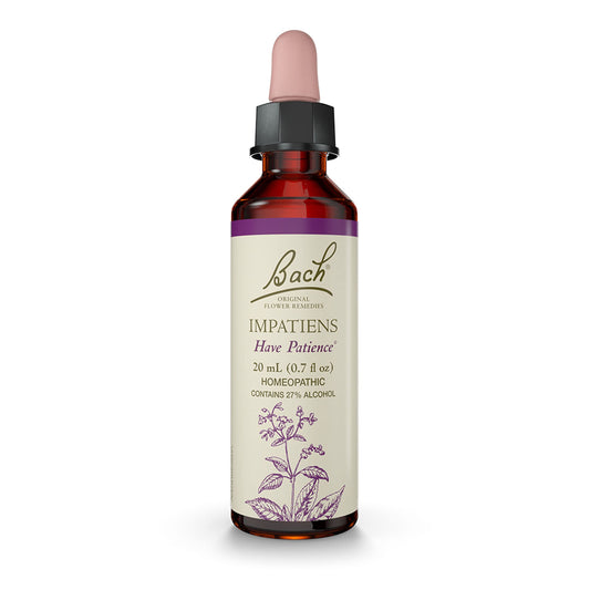 Bach Impatiens Have Patience – Original Flower Remedies (20mL Dropper) | Vegan, Gluten Free, Sugar Free