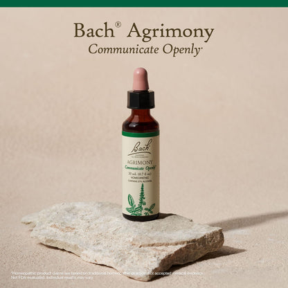 Bach Agrimony - Communicate Openly | Original Flower Remedies (20mL) - Emotional Balance