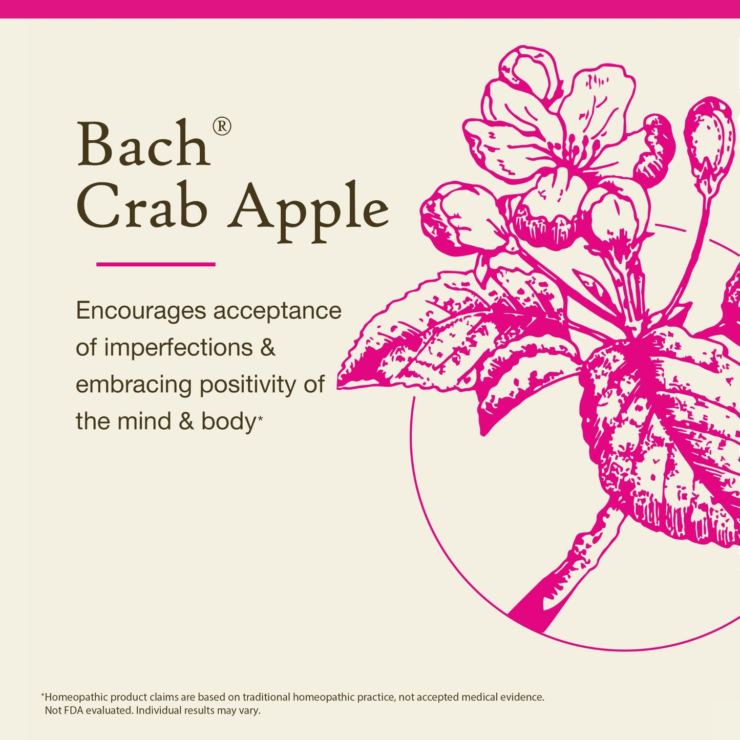 Bach Crab Apple – Accept Imperfections | Homeopathic Flower Remedy 20mL