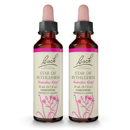 Star of Bethlehem Bach Original Flower Remedies – 20mL Dropper (Pack of 2) – Emotional Balance