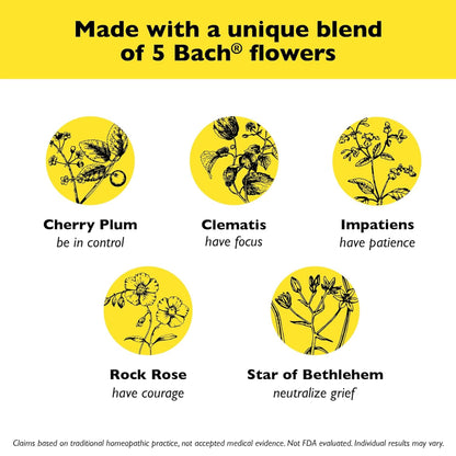 Bach Rescue Blackcurrant Pastilles 50g Pack of 2 – Sugar-Free Calming Lozenges