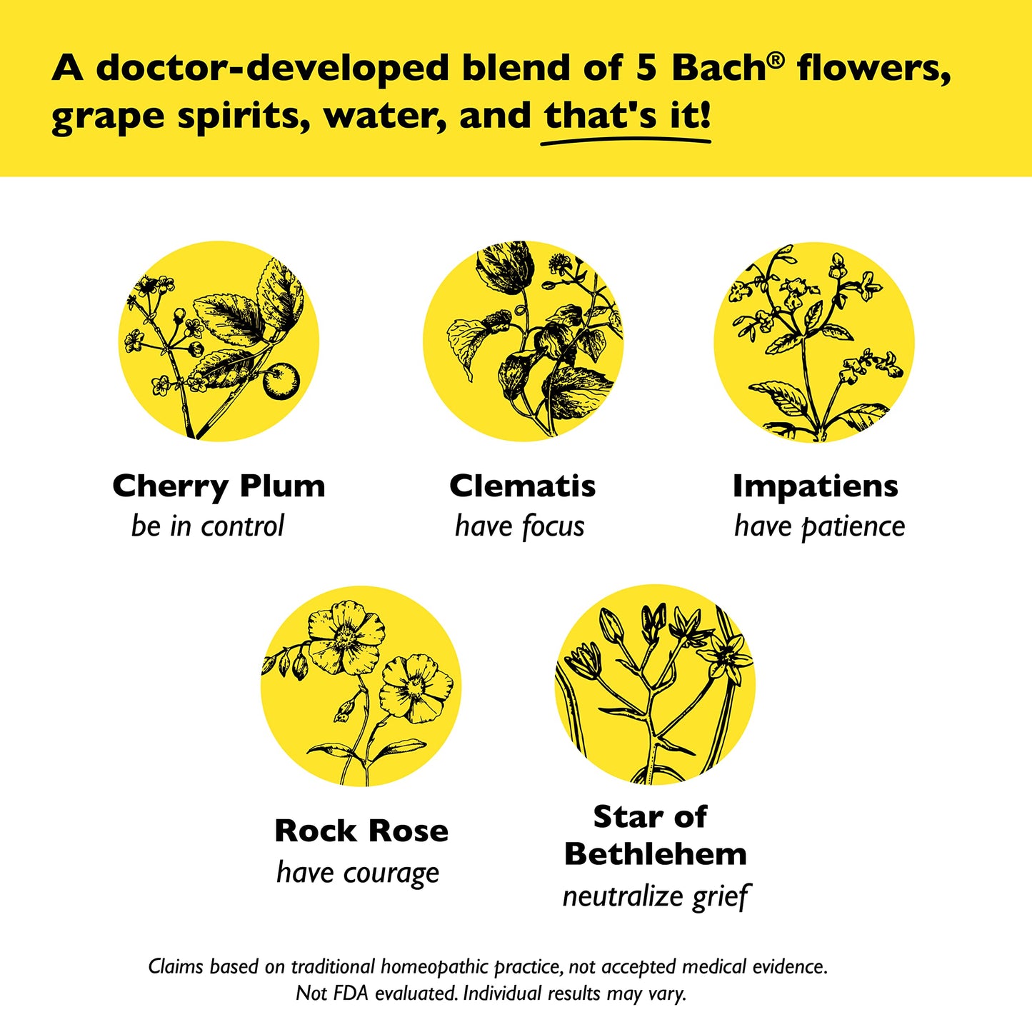 Bach RESCUE Remedy Dropper - Natural Stress Relief (2 Pack, 20 mL Each) | Vegan