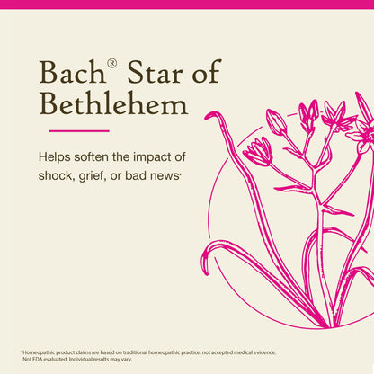 Star of Bethlehem Bach Flower Remedy 20mL – Emotional Balance (Vegan, Gluten Free)