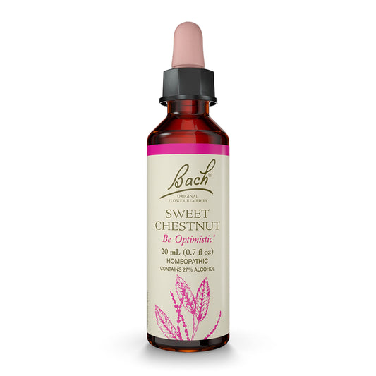 Bach Sweet Chestnut Flower Remedy – Be Optimistic (20mL) – Vegan & Gluten Free