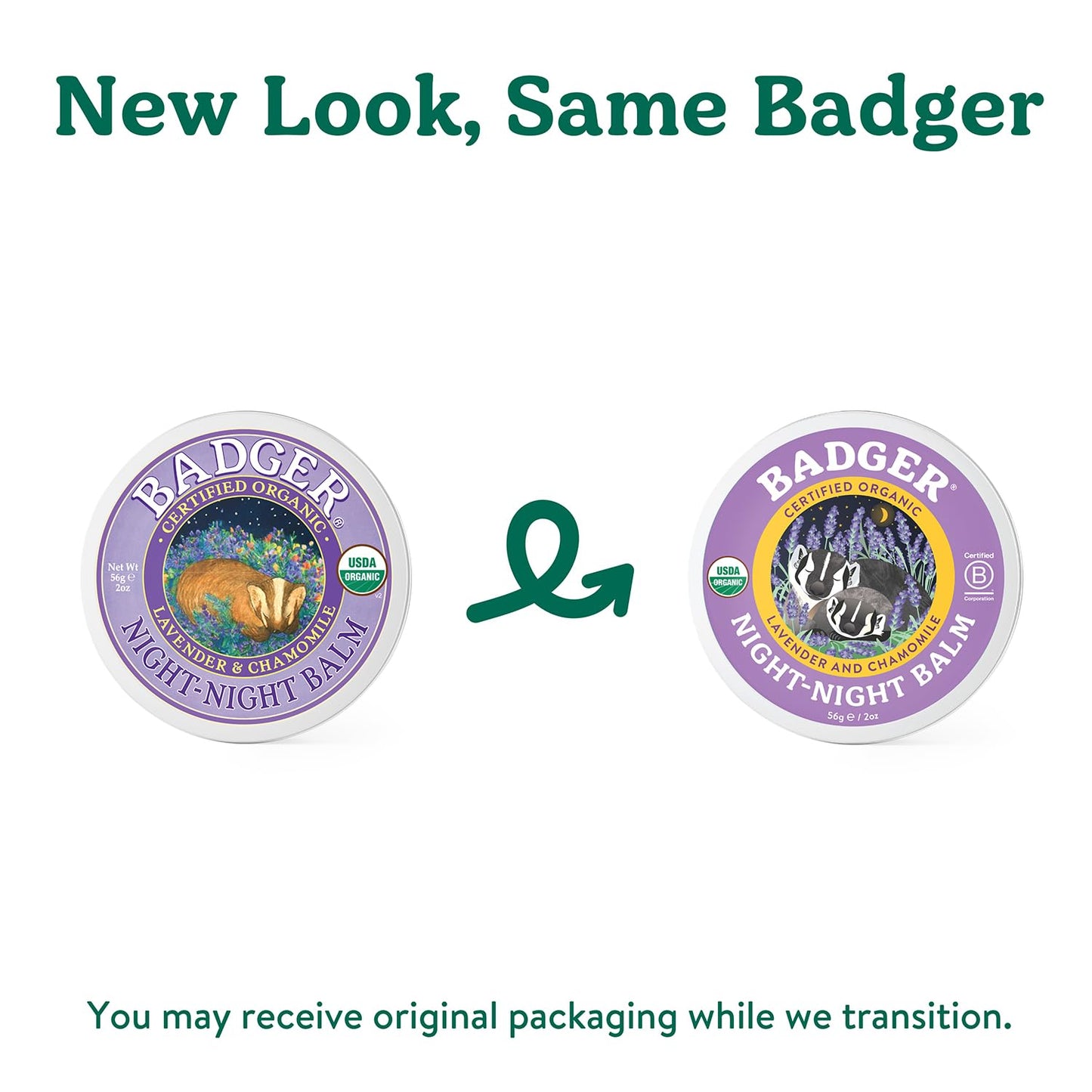 Badger Night Night Balm - 2 oz Tin | Organic Kids Sleep Aid & Bedtime Ritual