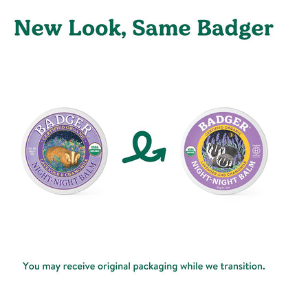 Badger Night Night Balm - 2 oz Tin | Organic Kids Sleep Aid & Bedtime Ritual