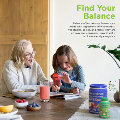 Balance of Nature Fruits & Veggies Bundle – 90 Capsules, 3 Sets (Gluten-Free, Vegan) | Whole Food Plant-Based