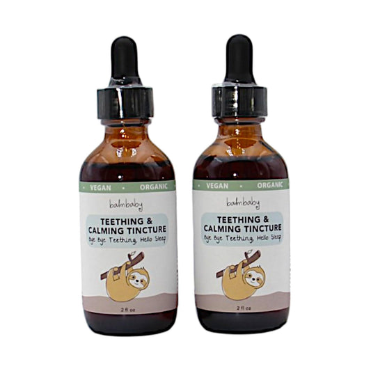 Balm Baby Teething & Calming Tincture – Natural, Organic, Vegan (2-Pack)