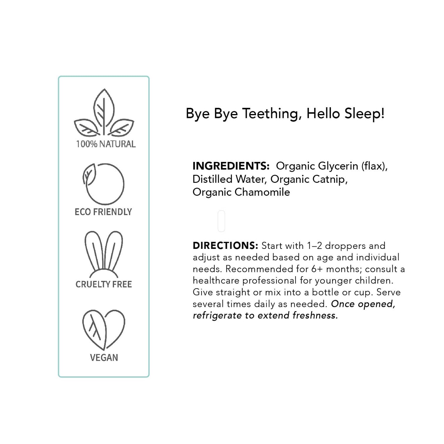 Balm Baby Teething & Calming Tincture – Natural, Organic, Vegan (2-Pack)