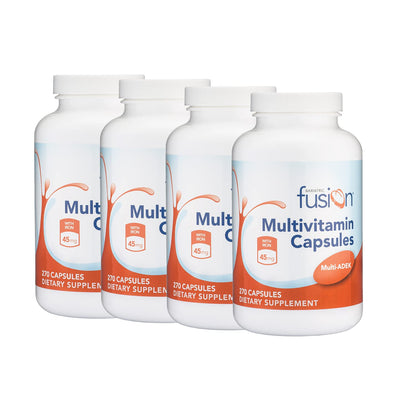 Bariatric Fusion High ADEK Multivitamin Capsule with 45 mg Iron | 1080 Caps | 1 Year Supply | Duodenal Switch