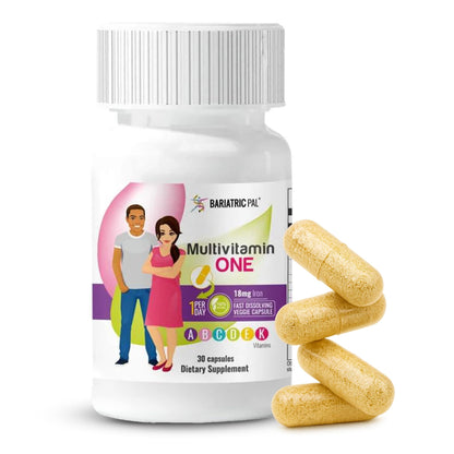 BariatricPal Multivitamin ONE 1 Per Day – Bariatric Multivitamin with Iron (30 Count)