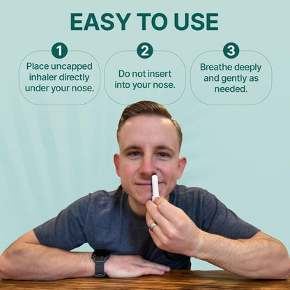 Basic Vigor Pocket Neti: Breathe Easy Himalayan Salt Inhaler 2-Pack with Eucalyptus